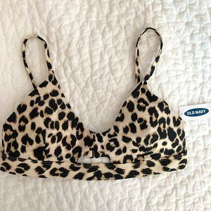 New - Leopard Bikini (top only). - Old Navy - Small